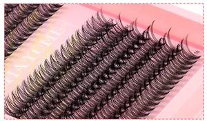 Macro-opname van 484 individuele wimperclusters van 12mm tot 16mm met D-krul
