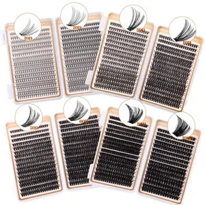 544 Cluster DIY Einzelwimpern Set 8-18mm in verschiedenen Dichten von 10D bis 100D