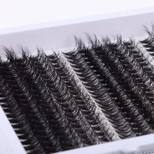 300 ciuffi di ciglia finte individuali D-curl naturali e folte in vassoio pro