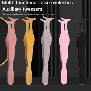 Applicatore Professionale Per Ciglia Finte In Acciaio Inossidabile Design Ergonomico Pinzette Per Ciglia Per Donna Trucco Accessorio