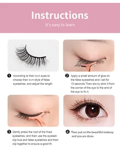 Schritt-für-Schritt-Anleitung für 8D falsche Wimpern mit Roségold-Wimpernapplikator