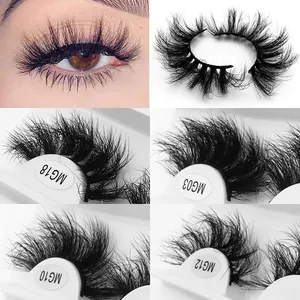 Natürliches 8D voluminöses falsche Wimpern Set mit Modellen MG18, MG03, MG10 und MG12