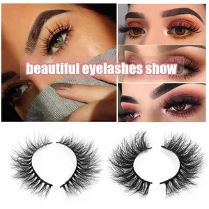 Dramatische 8D Nerzimitat Wimpern Set mit dichten und voluminösen Kreuzstilen