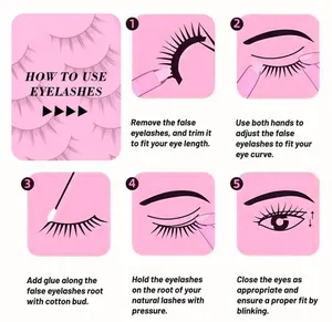 Tutorial dettagliato per tagliare e adattare le ciglia finte per un trucco occhi perfetto