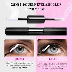 2-in-1 DIY eyelash extension bond and seal glue for 48h long-lasting makeup