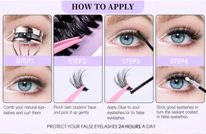Tutoriel étape par étape pour appliquer des faux cils individuels avec pince et colle