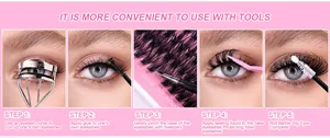 Guide en 5 étapes pour la pose de faux cils avec outils et colle incluse