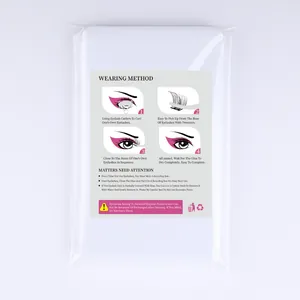 Detailed guide showing instructions on how to wear and apply DIY individual cluster eyelashes