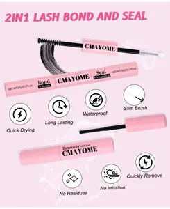 Detailed 2-in-1 lash bond, seal, and remover set with biotin and vitamin E nutrients