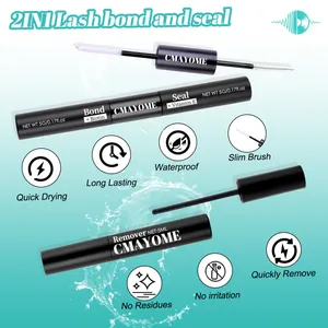Kit de colle et scellant pour faux cils imperméable avec biotine et vitamine E