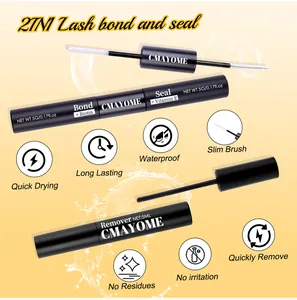 Detail van de 2-in-1 wimperlijm en sealer met remover, biotine en vitamine E