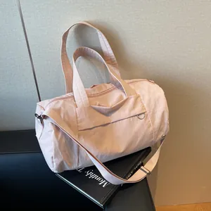 Borsa da Viaggio Grande Donna Impermeabile in Nylon Borsone da Palestra Fitness con Tracolla Regolabile
