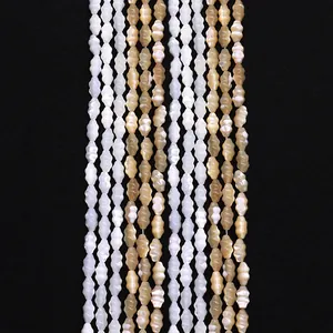 Natural Sea Shell Trochus Shell Spindle Shape Loose Beads For DIY Jewelry Making Necklaces Bracelet Accessory Pupa Beads