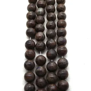 Natural Stone Labradorite Round Loose Beads Coffee Flash Stone Polished Beads For DIY Jewelry Making Necklace Bracelet Accessory