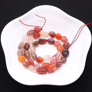 Gepolijste onregelmatige natuursteen kralen in diverse kleuren voor DIY sieraden