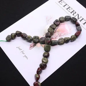 Cuentas naturales irregulares de piedra de sangre de dragón africana para DIY