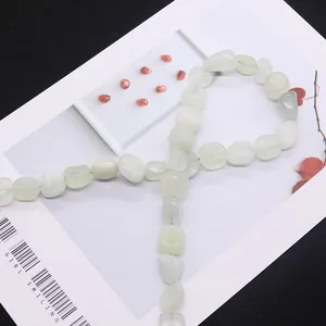 Perles en aventurine verte naturelle irrégulière pour la création de bijoux DIY