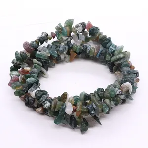Natural Indian agate irregular stone beads for DIY jewelry making in various colors