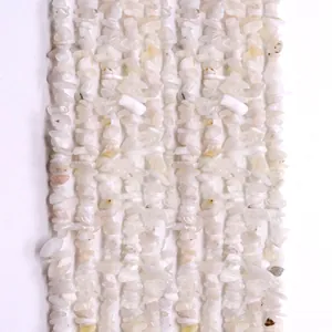 Natural Moonstone Irregular Crushed Stone Loose Beads For DIY Necklace Bracelet Jewelry Making Accessories Women Gift