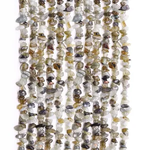 Pietre Naturali Irregolari in Labradorite Scaglie Cangianti Perline Sfuse per Creazione di Gioielli Collane Accessori