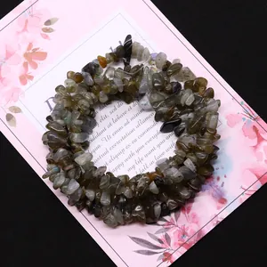 Perline di labradorite naturale lucidata in forme irregolari per la creazione di gioielli