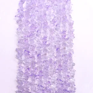Natural Lavender Amethyst Chips Irregular Tumbled Stone Loose Beads For DIY Jewelry Making Necklaces Bracelets Accessories