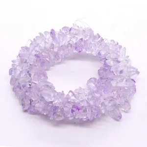 Natural lavender amethyst irregular chip beads for DIY jewelry making and crafting