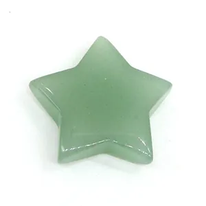 Gepolijste stervormige groene aventurijnsteen voor het maken van DIY-sieraden