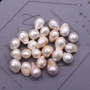 High-quality baroque Edison pearls with natural iridescent luster for DIY jewelry making