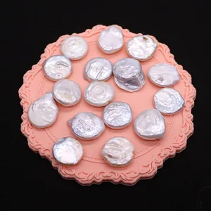 Perle d'acqua dolce barocche naturali lucide per creazione di gioielli fai da te