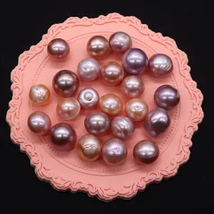 Perle Edison viola naturali e perle d'acqua dolce multicolori per creazione di gioielli