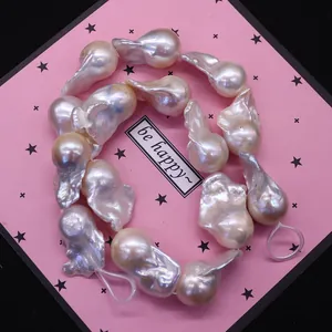 Φυσικά μπαρόκ μαργαριτάρια γλυκού νερού με οργανική υφή για κατασκευή κοσμημάτων DIY