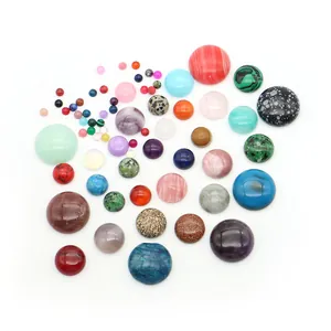 Cabochon in pietre naturali levigate come agata e occhio di tigre per gioielli fai-da-te