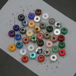 Verscheidenheid aan kleurrijke natuursteen ronde kralen voor DIY sieraden en hangers