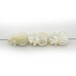 Perles en nacre naturelle en forme d'ananas pour la création de bijoux