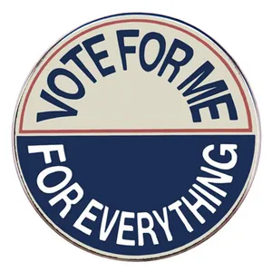 Vintage Στρογγυλή Καρφίτσα Σμάλτου Με Σύνθημα Vote For Me Σήμα από Κράμα Καρφίτσα για Ρούχα Αξεσουάρ Κοσμήματα Δώρο για Γυναίκες Άνδρες