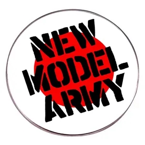 Round Zinc Alloy Badge Pin Punk Rock British Style Music Fan Accessory For Backpack Clothing Denim Jacket Decoration