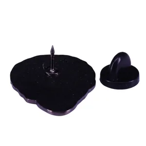 Classic Frankenstein metal badge with a sharp pin and durable black rubber clutch