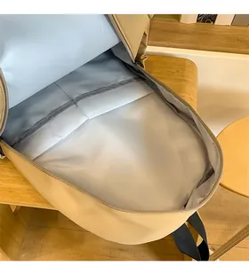 Spacious main compartment of the minimalist backpack with padded laptop sleeve