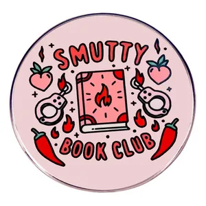 Reading Book Club Enamel Pin Midnight Reader Smutty Badge Alloy Brooch For Book Lovers Backpack Decoration Accessories