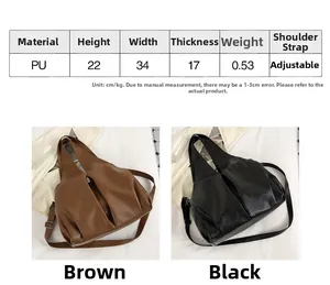 Spécifications de taille et détails du matériau du grand sac cabas en similicuir PU