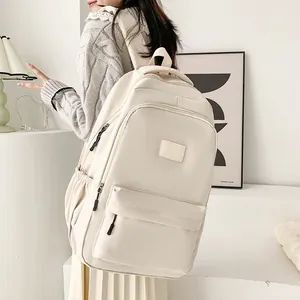 Minimalist Large Capacity Laptop Backpack Lightweight Durable Nylon School Bag For College High School Students Unisex Travel Rucksack