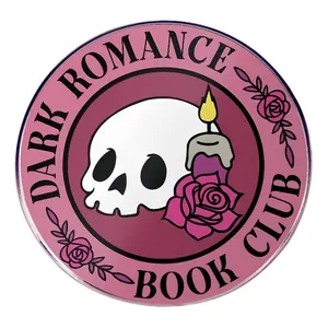 Broche Dark Romance Book Club Crâne Rose Bougie Badge en Alliage Métallique Accessoire Gothique pour Sac à Dos Vêtements Bijoux