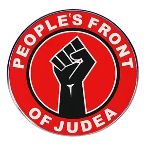 Circular Alloy People's Front Of Judea Brooch Pin Retro Political Satire Movie Badge For Clothes Backpack Accessories