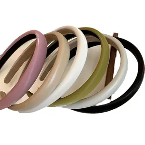 Set of padded sponge headbands in various elegant pastel colors for daily styling