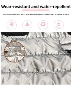 Détail du tissu perlé haute densité imperméable avec texture résistante à l'usure