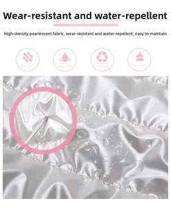 Detail of high-density pearlescent fabric with waterproof coating for fitness bag