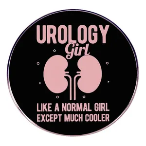 Badge Broche Urology Girl Alliage Design de Rein Drôle Étudiant en Médecine Infirmière Docteur Bijoux Féministes Professionnels