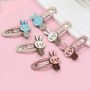 Cartoon Hase Haarspangen Für Mädchen Süße Stoff Geflochten Tier BB Clips Schöne Kinder Haarschmuck Täglich Geburtstag Party