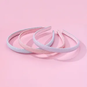 Lot de serre-têtes pailletés pour enfants en rose et violet avec design antidérapant